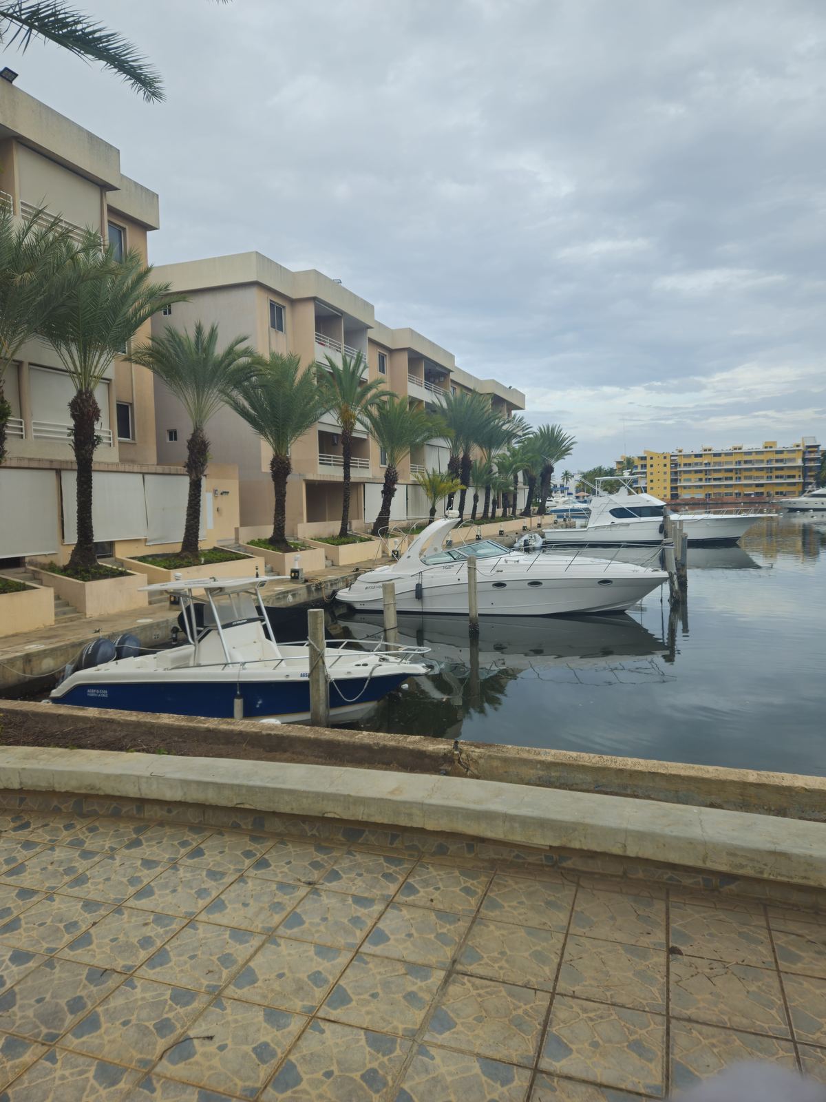 Muelle y lanchas junto a las torres